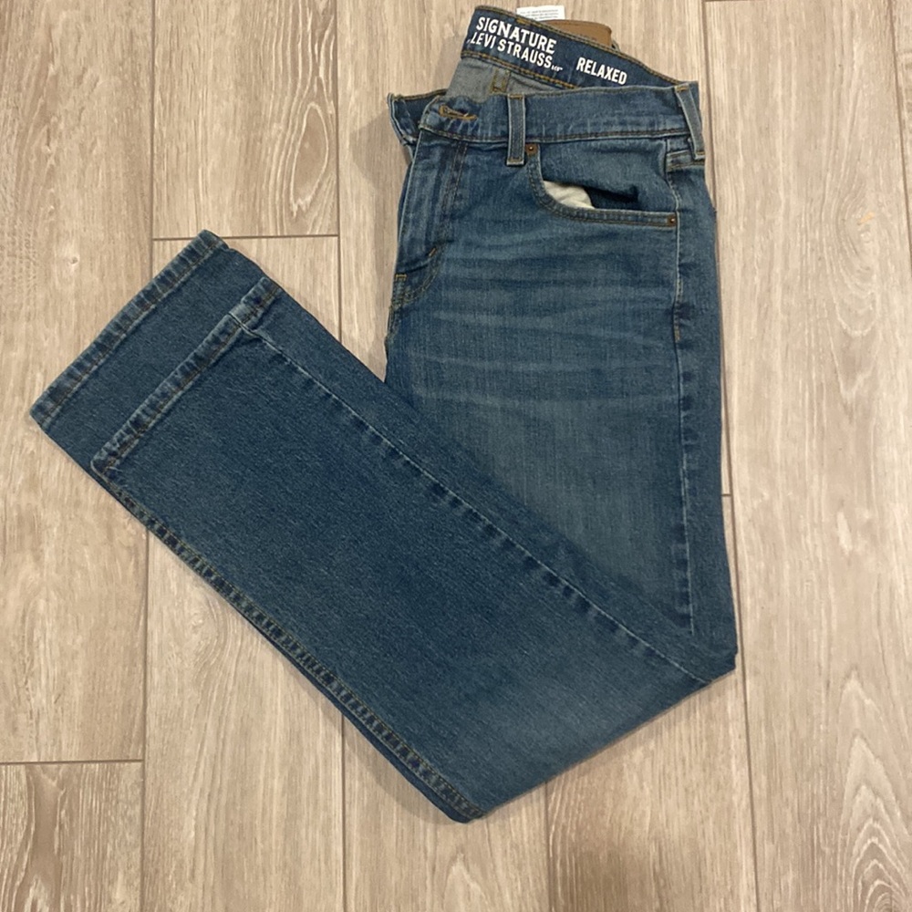 Signature Levi’s Relaxed  Men’s Blue Jeans 30x30